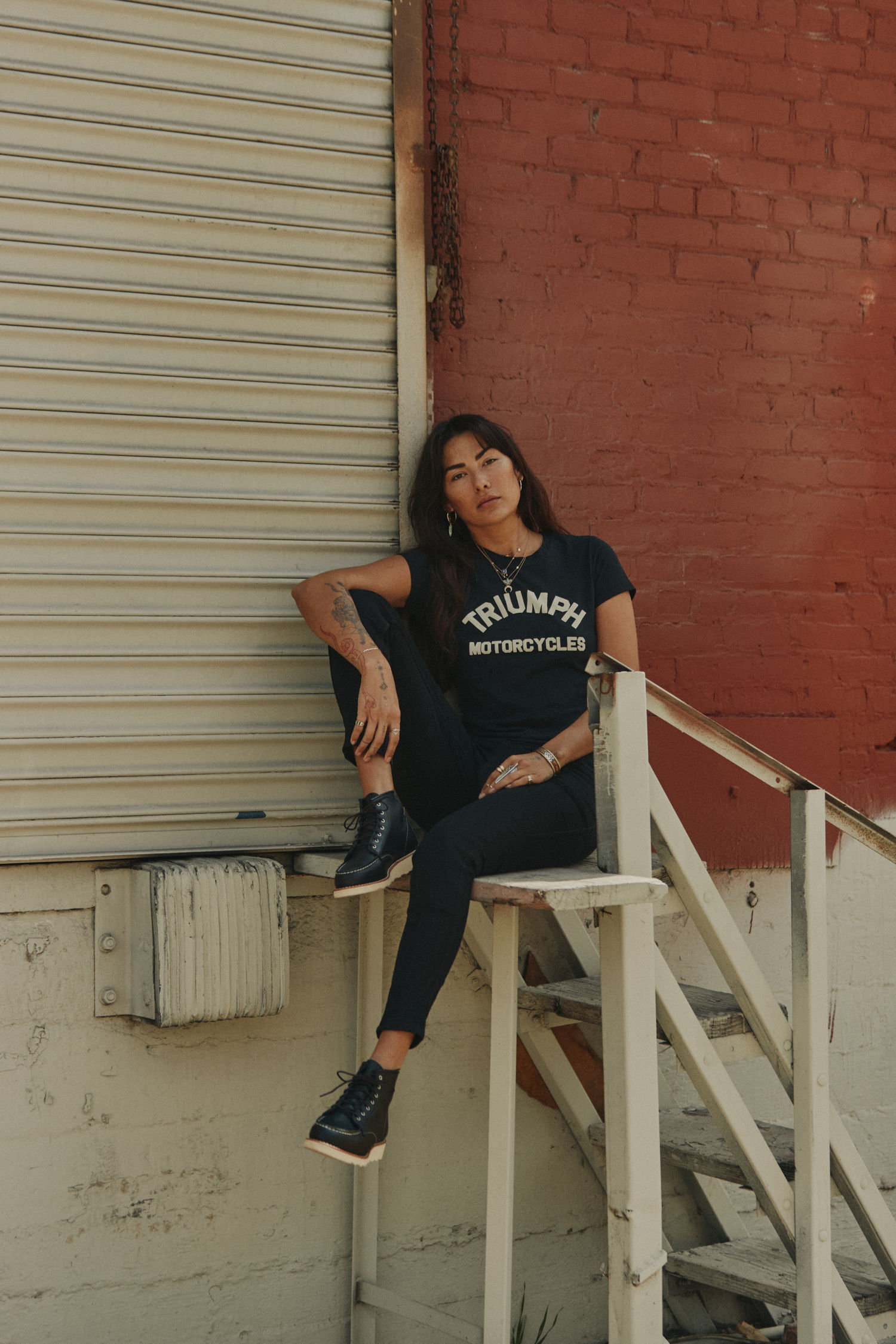 T shirt vans femme brun hot sale